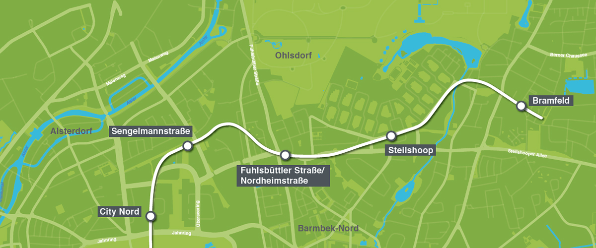 Die fertige Planung: Fünf Haltestellen, 5,8 Kilometer Länge und sinnvolle Übergänge ins Netz