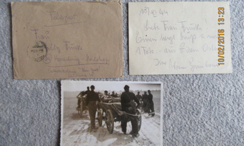1944 Feldpostbrief nach Steilshoop.
