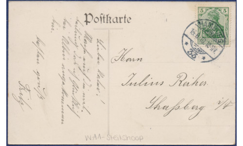 Postkarte Rückseite 15.06.1910
