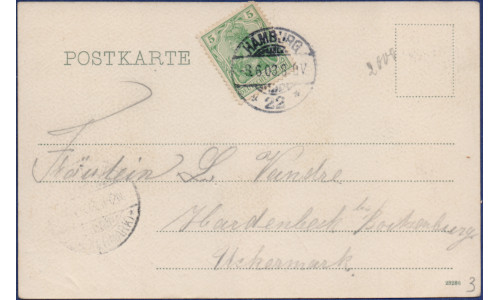 Postkarte Rückseite 03.06.1903
