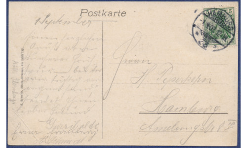 Postkarte Rückseite 01.09.1907