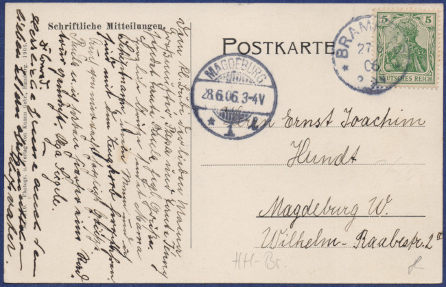 Anschriftenseite. Anschriftenseite.